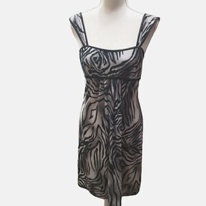 Eva Blue Tiger Print Dress Sz 6
